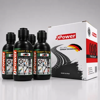 ژل ضد پنچری جی پاور Smart Fix 165 | مناسب پراید، تیبا و تایرهای سایز 165 | بسته 4 عددی