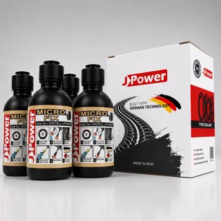 ژل ضد پنچری جی پاور MicroFix | اقتصادی و مخصوص ریز پنچری | بسته 4 عددی
